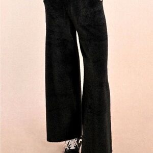 Molly Bracken Black Plush Lounge Pant
